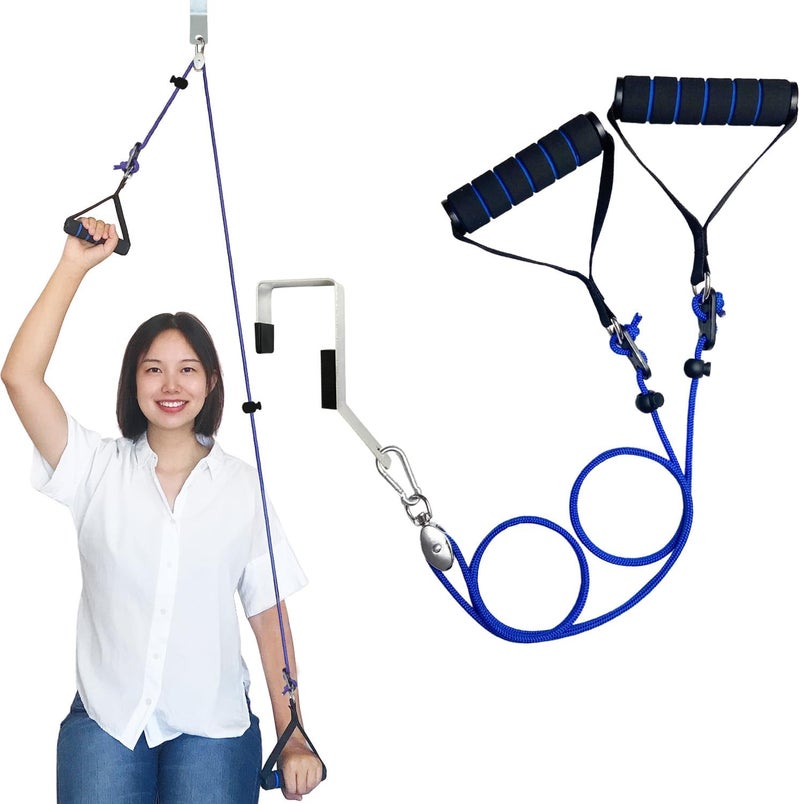 Phantawell Shoulder Pulley for Physical Therapy, Pulleys for Shoulder Rehab Over Door, Shoulder Pulley Over The Door Physical Therapy, Door Pulleys For Physical Therapy, Arm Pulley, Over The Door Pulleys - Image 1